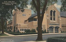 Scott Hall Nortwestern University Evanston, Ill - E-161 Postcard