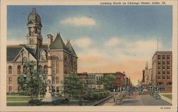 Looking North on Chicago Street Postcard