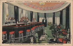 Ritz Bar at Jacques French Restaurant Chicago, IL Postcard Postcard Postcard