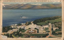 Veterans' Administration Facility. Fort Riley, Overlooking "The Golden Gate" Postcard