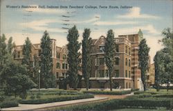 Women's Residence Hall, Indiana State Teachers' College Terre Haute, IN Postcard Postcard Postcard