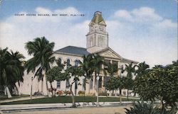 Court House Square, Key West Fla. - K3 Florida Cliff Mooney Postcard Postcard Postcard