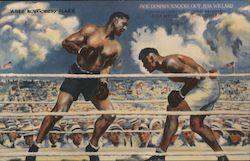 Jack Dempsey Knocks out Jess Willard New York City, NY Boxing Postcard Postcard Postcard