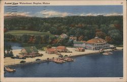 Aerial View Waterfront Naples, ME Postcard Postcard Postcard