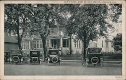 Elk's Home, West Second Street Postcard