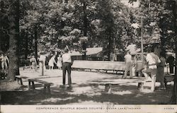 Conference shuffle board courts Cedar Lake, IN Postcard Postcard Postcard