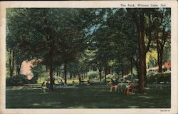 The Park Winona Lake, IN Postcard Postcard Postcard