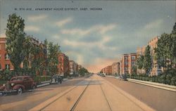 W. 5th Ave., Apartment House District Postcard