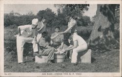 Air Base - Under the K. P. Tree Postcard