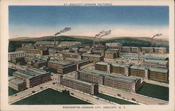 Endicott Johnson Factories - Binghampton - Johnson City Postcard