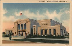 Waco Hall, Baylor University Texas Postcard Postcard Postcard