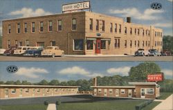 Riverside Hotel & Motel Postcard