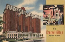 The Conrad Hilton - World's Largest and Friendliest Hotel Postcard