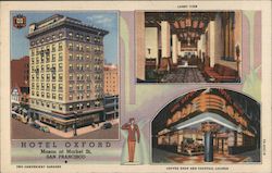 Hotel Oxford San Francisco, CA Postcard Postcard Postcard