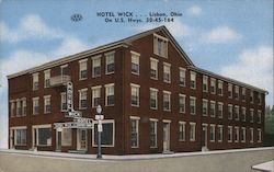 Hotel Wick Lisbon, OH Postcard Postcard Postcard