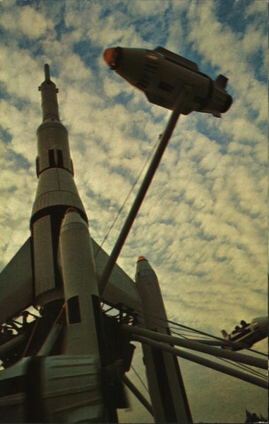 Rocket Jets Blasting Off Anaheim California Disney