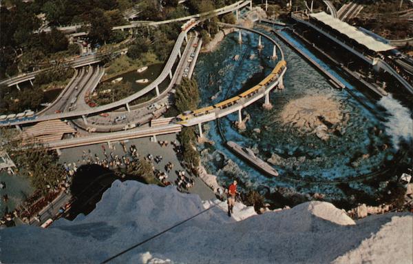 Tomorrowland at Disneyland Anaheim, CA Postcard