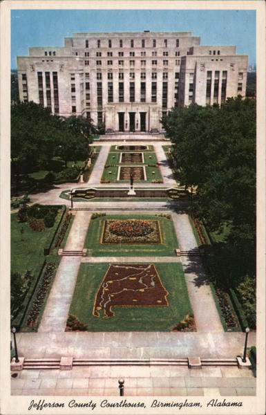Jefferson County Courthouse Birmingham, AL Postcard