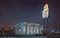 Cosmic Age Lodge Postcard