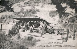 Jeep Railway - Lewis & Clark Cavern Whitehall, MT Postcard Postcard Postcard