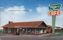 Perry's Sky Ranch Cafe Tulare, CA Postcard Postcard Postcard