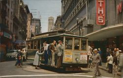 Cable Car on Turntable Postcard