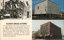 Ecker Drug Store Corning, NY Postcard Postcard Postcard