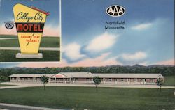 College City Motel Postcard