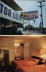 Flamingo Motor Lodge Postcard