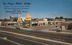 De Anza Motor Lodge - Member the Best Western Motels Postcard
