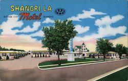 Shangri-La Motel Dodge City, KS Postcard Postcard Postcard