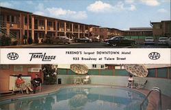 Fresno Travelodge Postcard