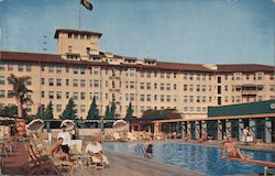 Los Angeles Ambassador Sun Club Postcard