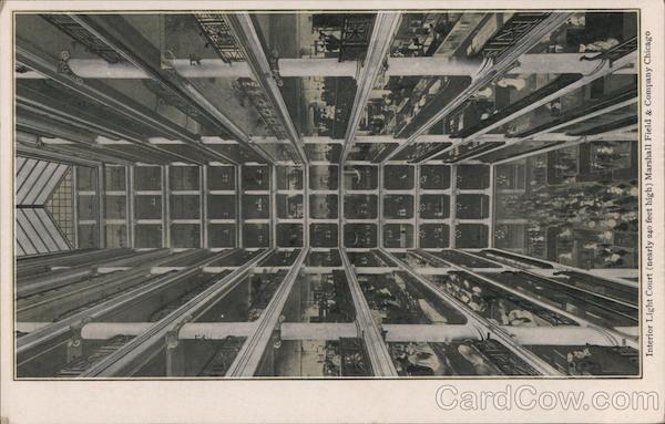 Interior Light Court, Marshall Fields & Company Chicago Illinois