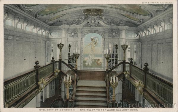 Str. City of Detroit III Stairway To Forward Gallery Deck