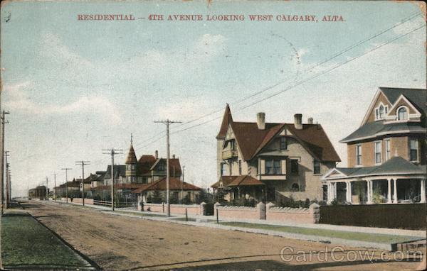 Residential - 4th Avenue Looking West Calgary AB Canada