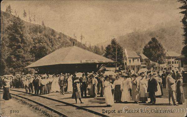 View of Train Depot Monte Rio California
