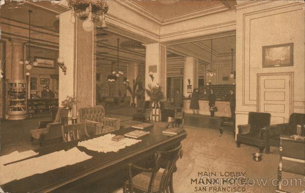 Main Lobby, Manx Hotel San Francisco California
