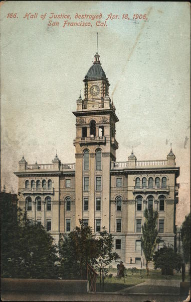 Hall of Justice, destroyed Apr. 18, 1906 San Francisco California