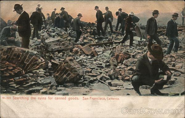 Searching the Ruins For Canned Goods San Francisco California