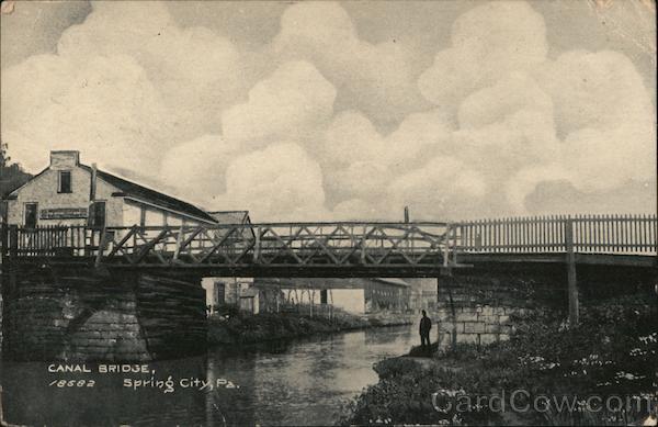 Canal Bridge Spring City Pennsylvania