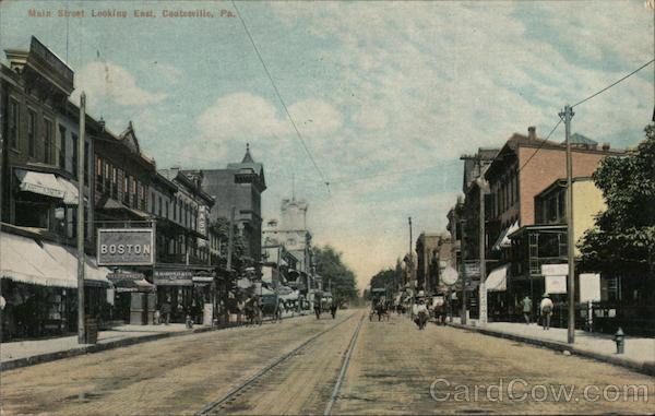 Main Street Looking East Coatesville Pennsylvania