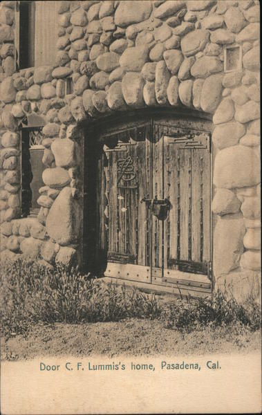Door, C.F. Lummis's Home Pasadena California