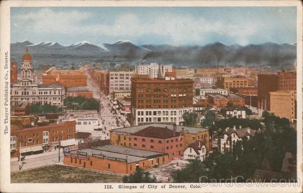 Glimpse of the City Denver Colorado