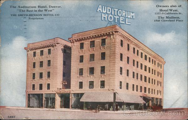 The Auditorium Hotel Denver Colorado