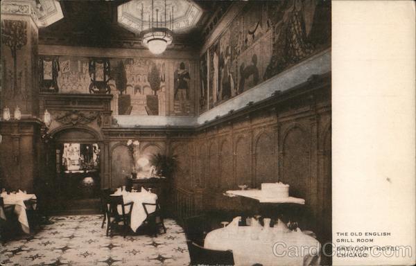 The Old English Grill Room - Brevoort Hotel Chicago Illinois
