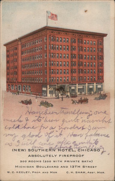 New Southern Hotel Chicago Illinois