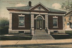 Laura Andrews and Thomaston Library Postcard