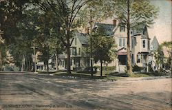 Harmony & West Streets Danbury, CT Postcard Postcard Postcard