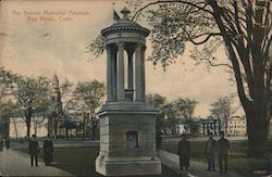 The Bennet Memorial Fountain New Haven, CT Postcard Postcard Postcard